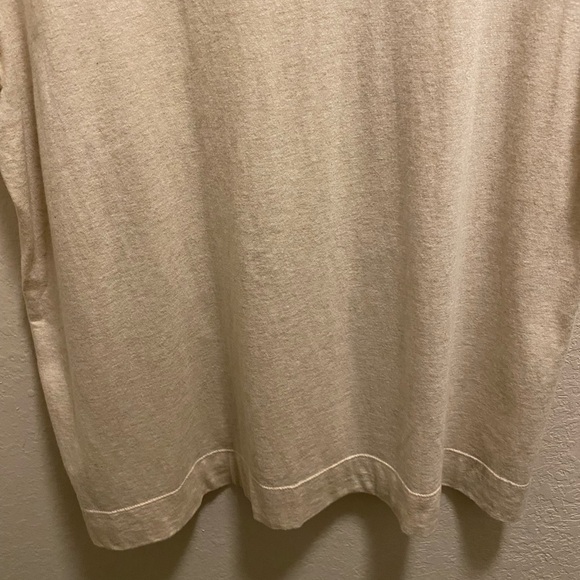 Chico's Sequin Embellished Tonal Palm Print Tee Size 3 (XL) - Picture 10 of 11